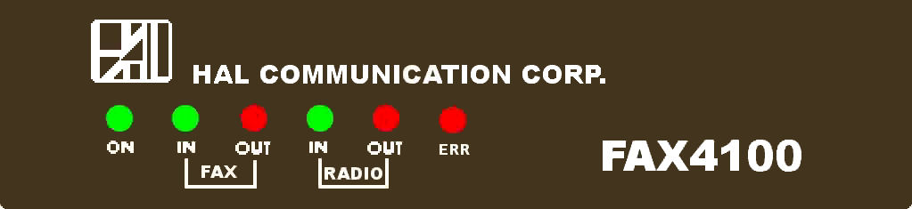 the hal fax 4100 fax over radio